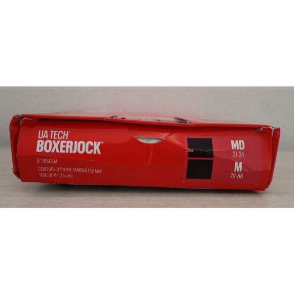 Under Armour 1363619-001 Men's Sz Medium Black 2-pk Tech 6" Boxerjock Briefs - Picture 3 of 4